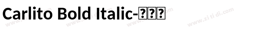 Carlito Bold Italic字体转换